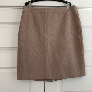 Tan Wool J Crew Skirt